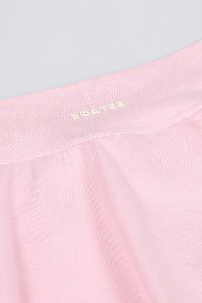 Crossover Mini Skort in Pale Pink Marl